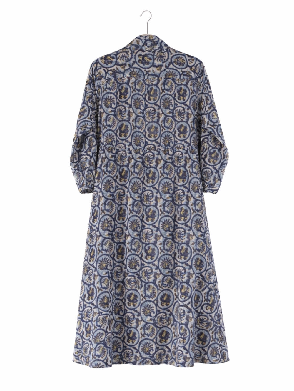 Maison Hotel Vintage Blue Cotton Roberta Dress Medium - Picture 9 of 10